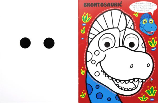 Bojanka-VESELE MASKE-Dinosauri - Slika 2